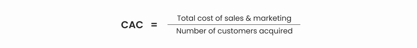 CAC calculation formula