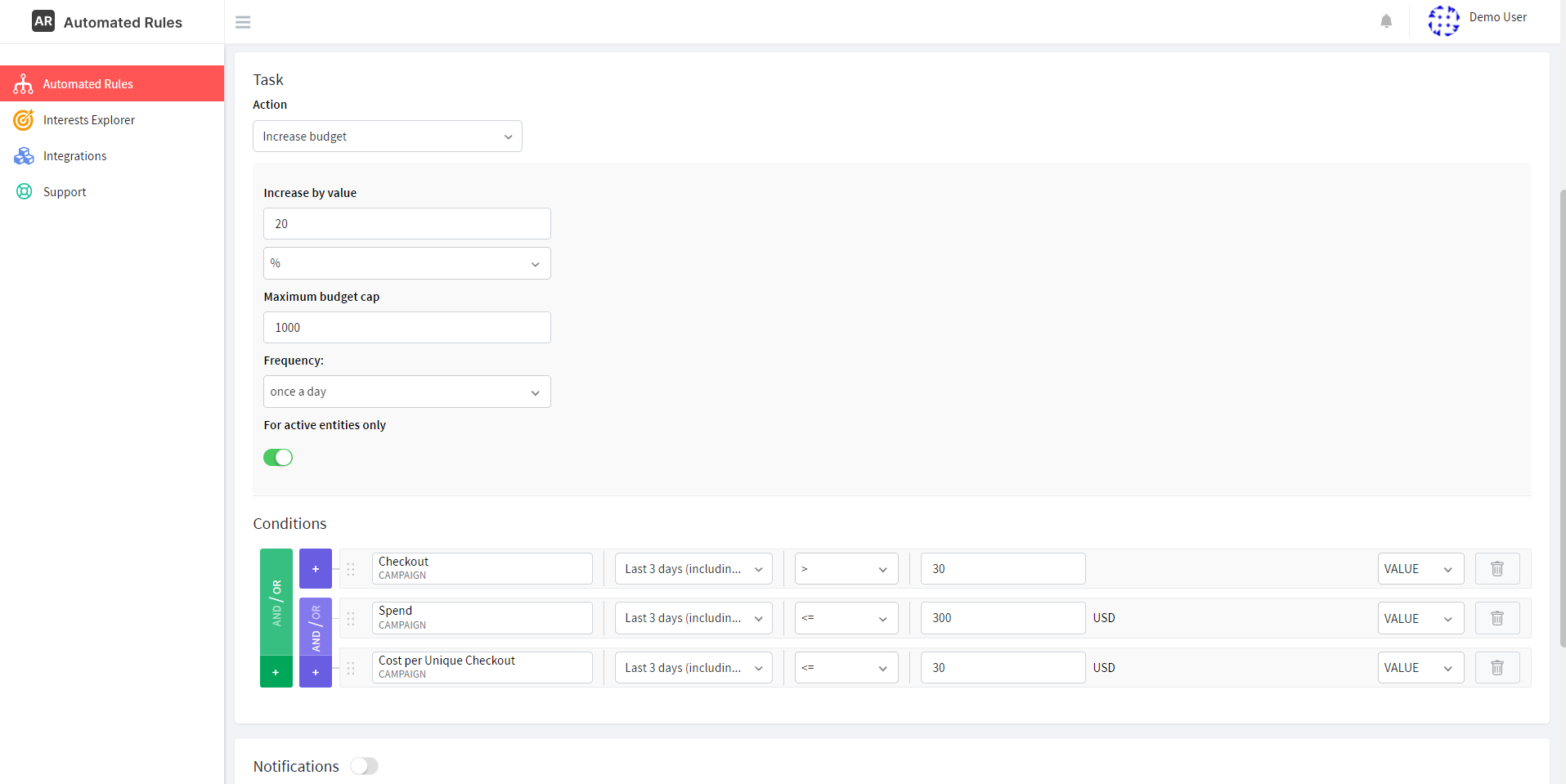 advanced rule constructor